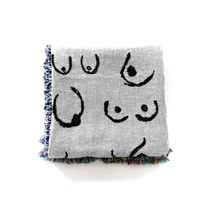 Woven Blanket - Nip Slip B&W